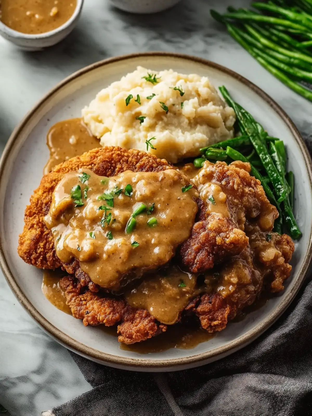 Savor Chicken Fried Steak with Buttery Country Gravy Bliss 3 Chicken Fried Steak with Buttery Country Gravy