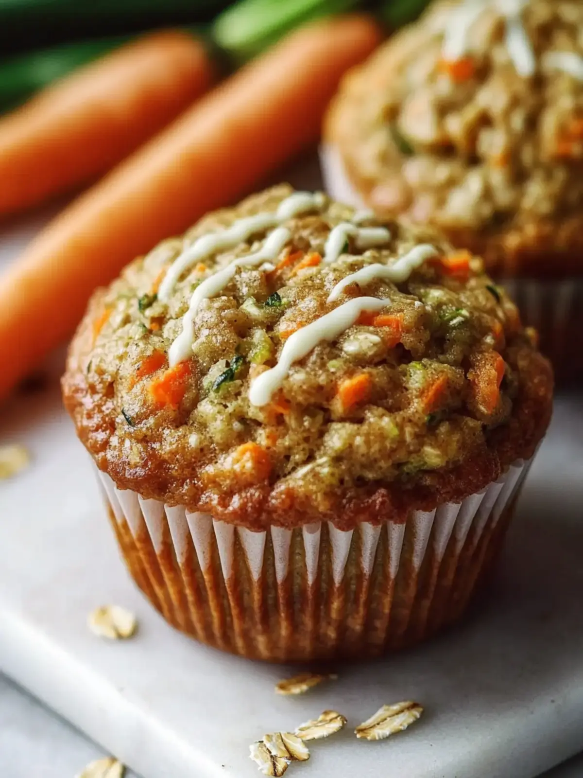 Zucchini Carrot Oatmeal Muffins for a Wholesome Breakfast Delight 3 Zucchini Carrot Oatmeal Muffins