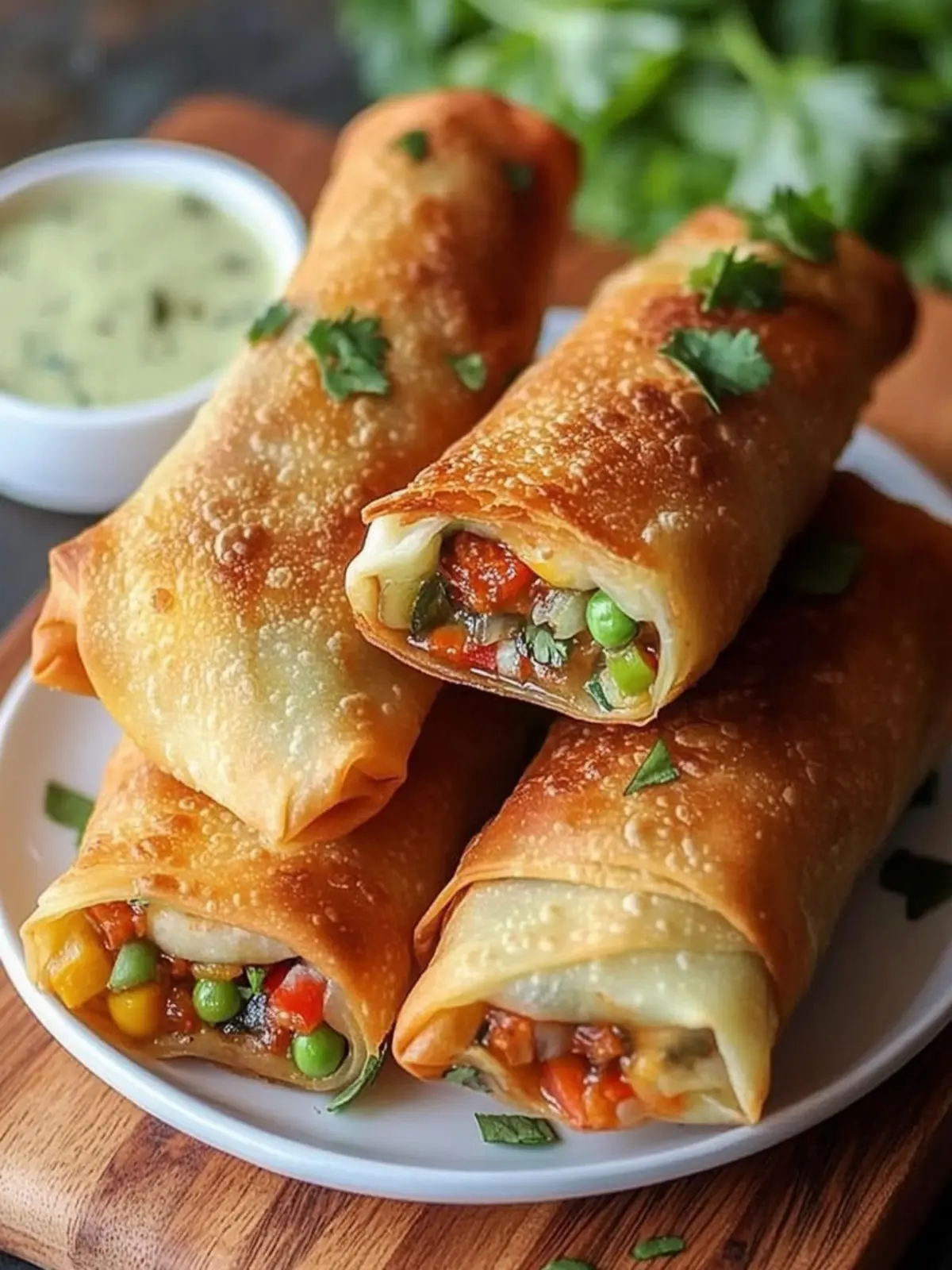 Crispy Southwest Eggrolls with Spicy Chicken Filling 2 Southwest Eggrolls