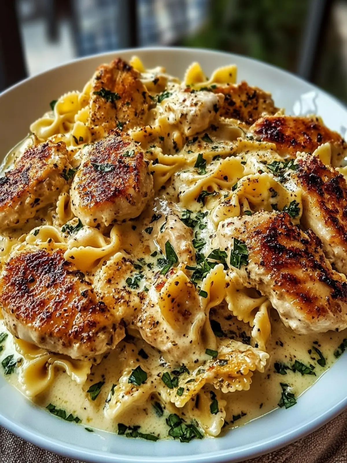 Mozzarella Garlic Butter Chicken Bowties in Cheesy Cream Bliss 5 Mozzarella Garlic Butter Chicken Bowties in Cheesy Cream