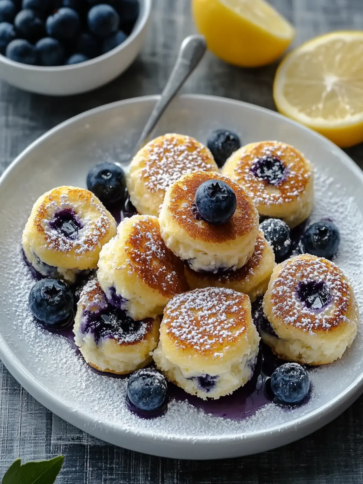 Blueberry Lemon Cottage Cheese Pancake Bites for Your Morning Boost 5 Blueberry Lemon Cottage Cheese Pancake Bites