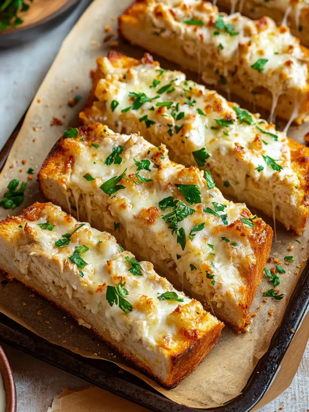 The Viral Chicken Alfredo Garlic Bread You'll Crave Every Time 4 The Viral Chicken Alfredo Garlic Bread I'm Obsessed With