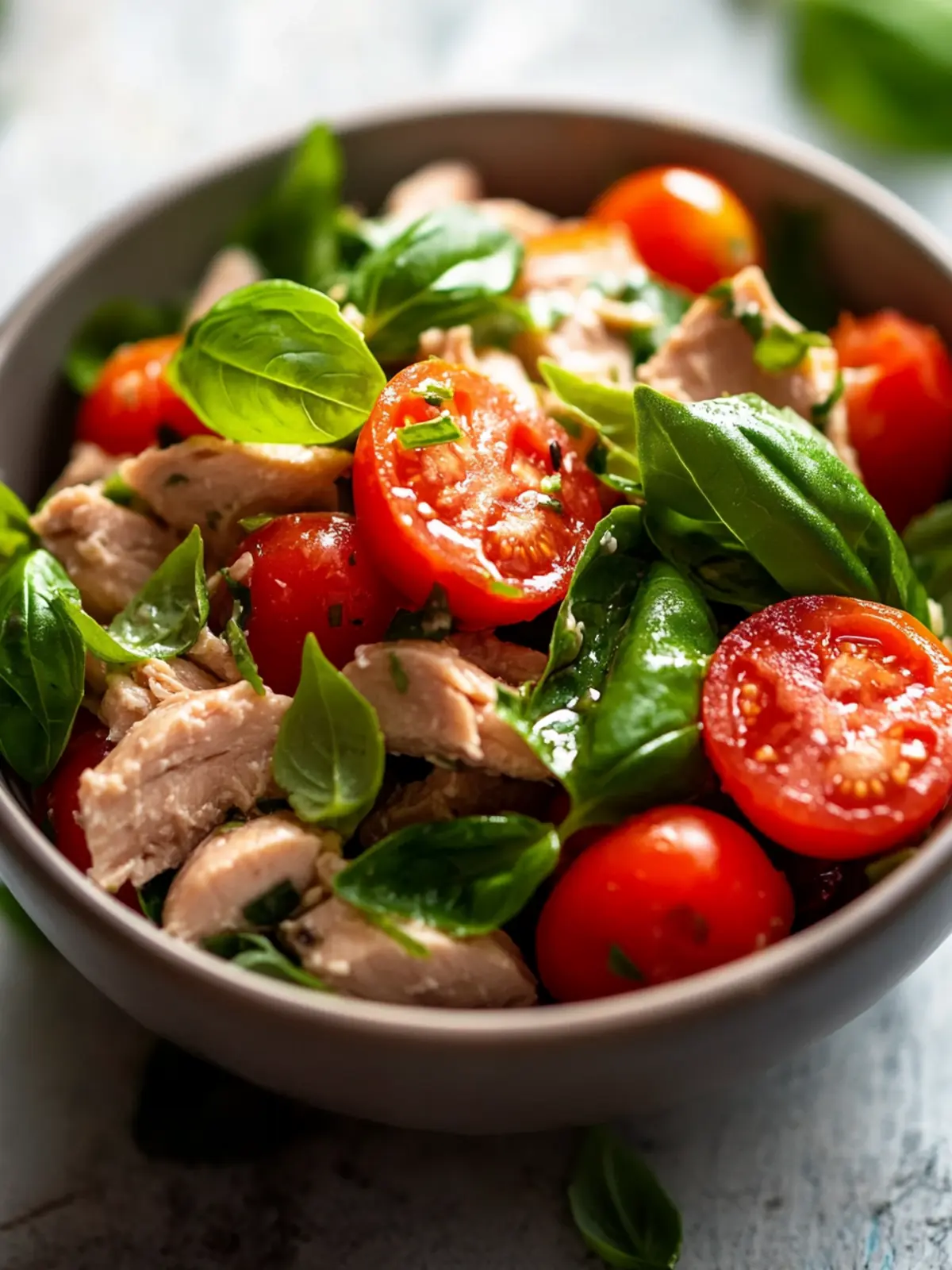Best Ever Tuna Salad with Fresh Basil & Juicy Tomatoes Delight 2 Best Ever Tuna Salad with Fresh Basil & Juicy Tomatoes