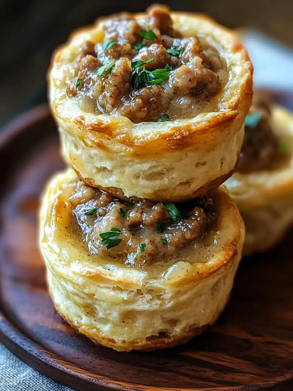 Sausage Gravy Biscuit Cups: A Cozy Twist on Comfort Food 3 Sausage Gravy Biscuit Cups