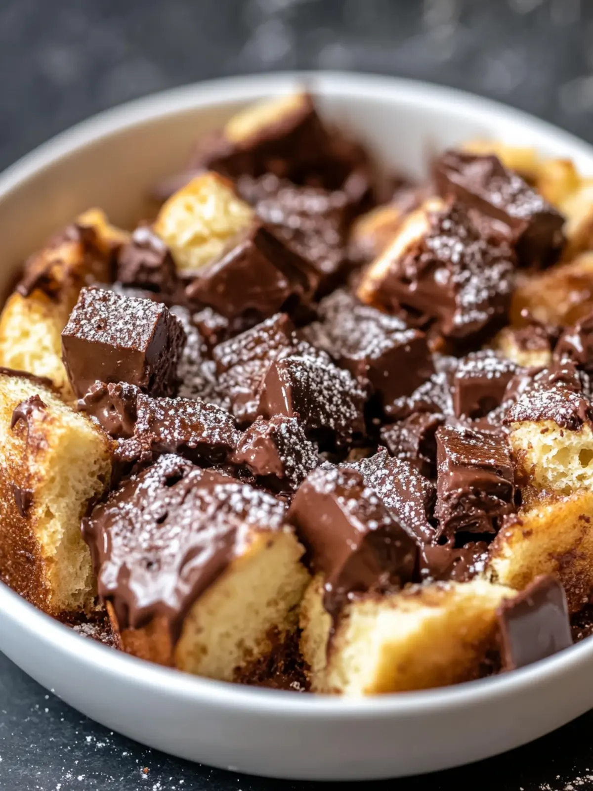 Gooey Chocolate Cream Cheese Bread Pudding for Cozy Nights 3 Decadent Gooey Chocolate Cream Cheese Bread Pudding