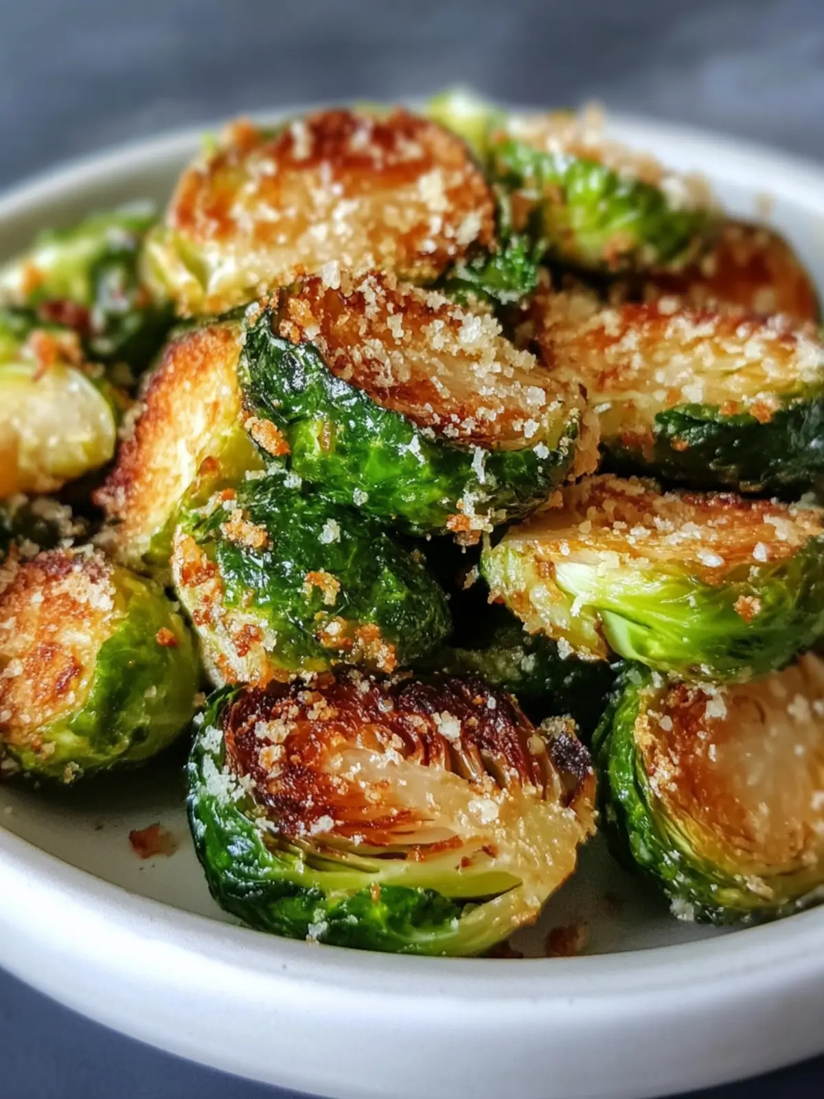 Crispy Parmesan Air Fryer Brussels Sprouts in Just 25 Minutes 2 Parmesan Air Fryer Brussels Sprouts