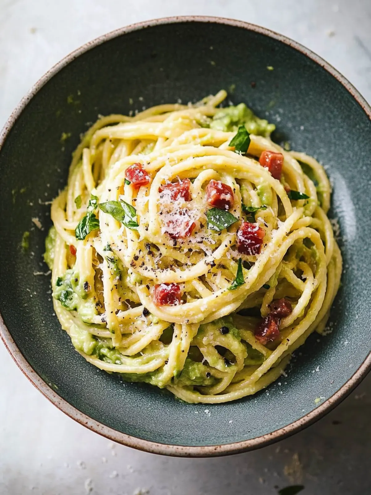 Creamy Avocado Carbonara: A Healthy Twist You’ll Love 3 Avocado Carbonara