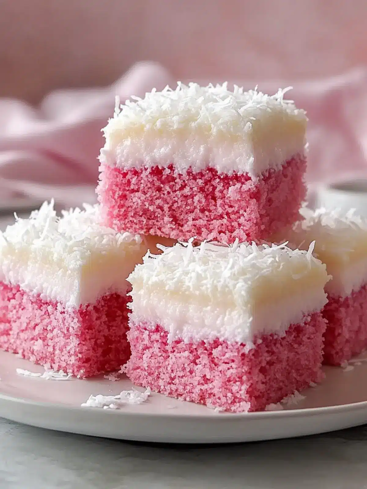 Delicious Pink Coconut Snowball Cake Bars You’ll Love 5 Pink Coconut Snowball Cake Bars