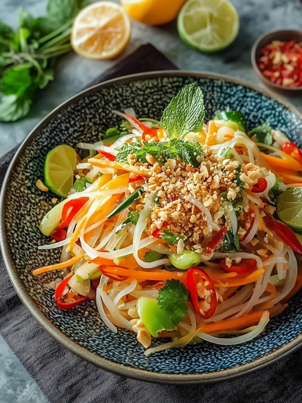 Fresh Thai Papaya Salad: Crunchy, Flavorful, No-Cook Wonder 2 Thai Papaya Salad