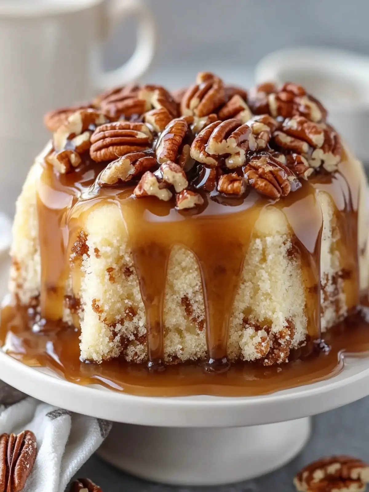 Irresistible Butter Pecan Praline Poke Cake Recipe to Savor 2 Butter Pecan Praline Poke Cake