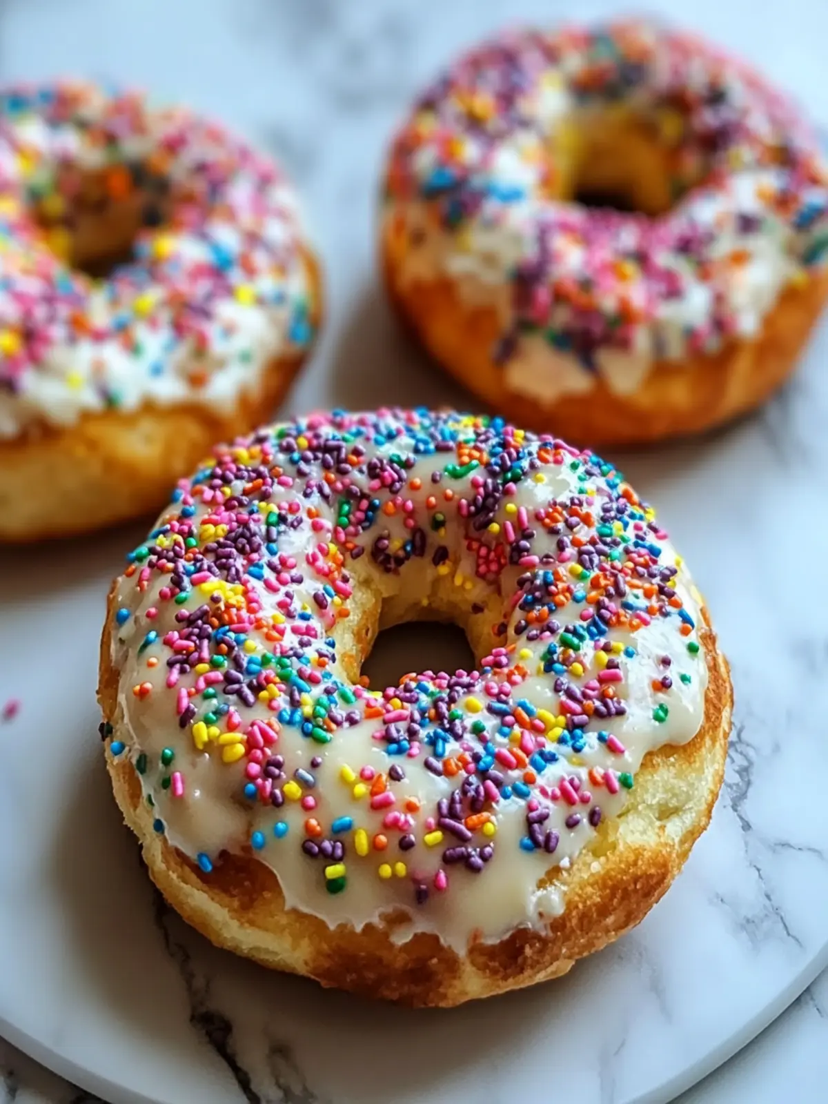 Whip Up Rainbow Sprinkle Protein Bagels for Joyful Mornings 2 Rainbow Sprinkle Protein Bagels