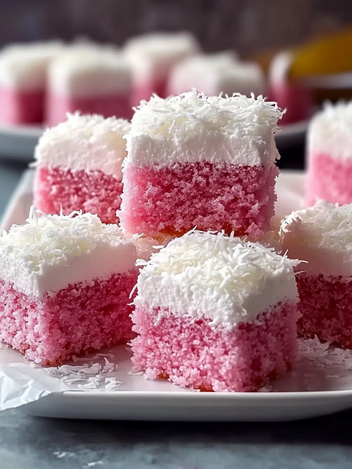 Delicious Pink Coconut Snowball Cake Bars You’ll Love 2 Pink Coconut Snowball Cake Bars