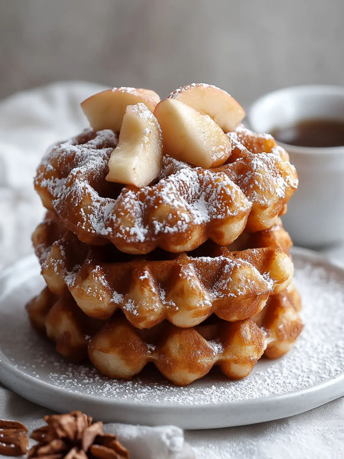 Cozy Apple Fritter Waffle Donuts Perfect for Fall Mornings 3 Apple Fritter Waffle Donuts