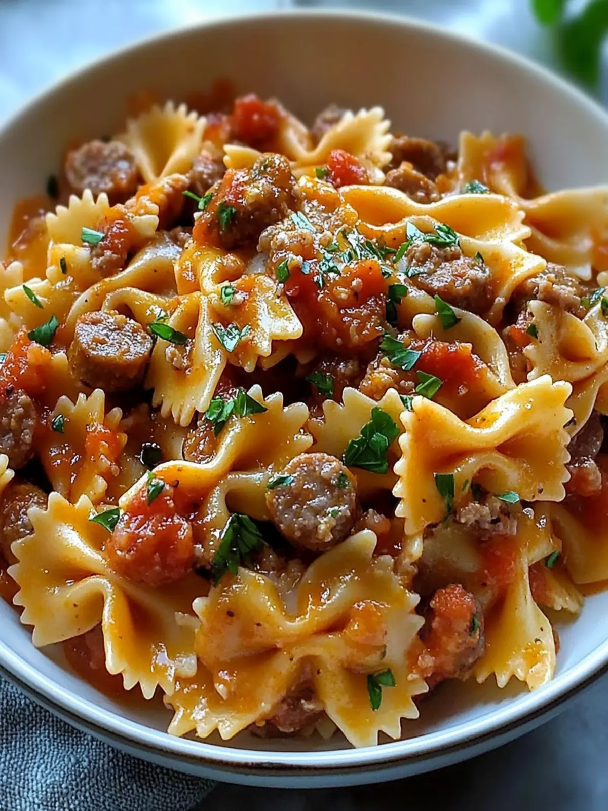Creamy Italian Sausage Bow Tie Pasta for Quick Weeknight Meals 2 Italian Sausage Bow Tie Pasta