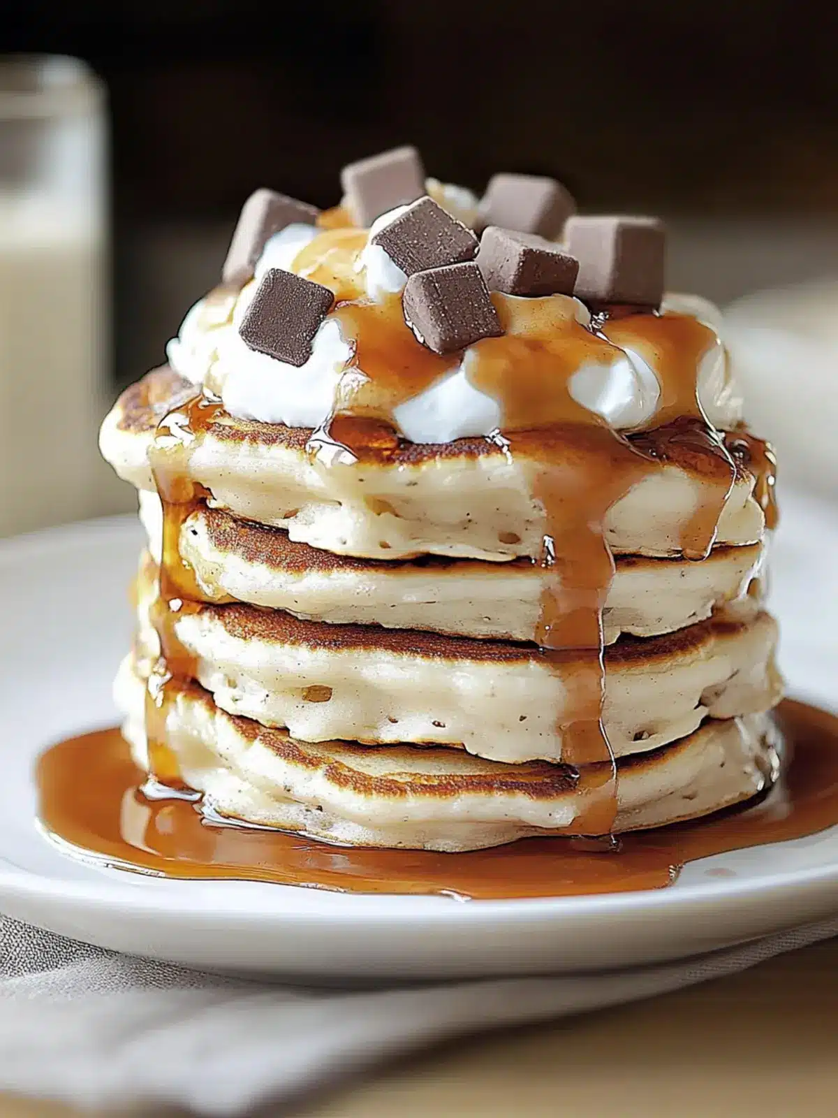 Fluffy S’mores Pancakes That Bring Campfire Joy to Breakfast 5 Fluffy S’mores Pancakes