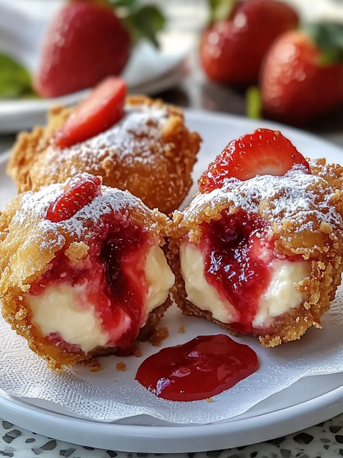 Deep Fried Strawberry Cheesecake Pies Worth Indulging In 2 Deep Fried Strawberry Cheesecake Pies