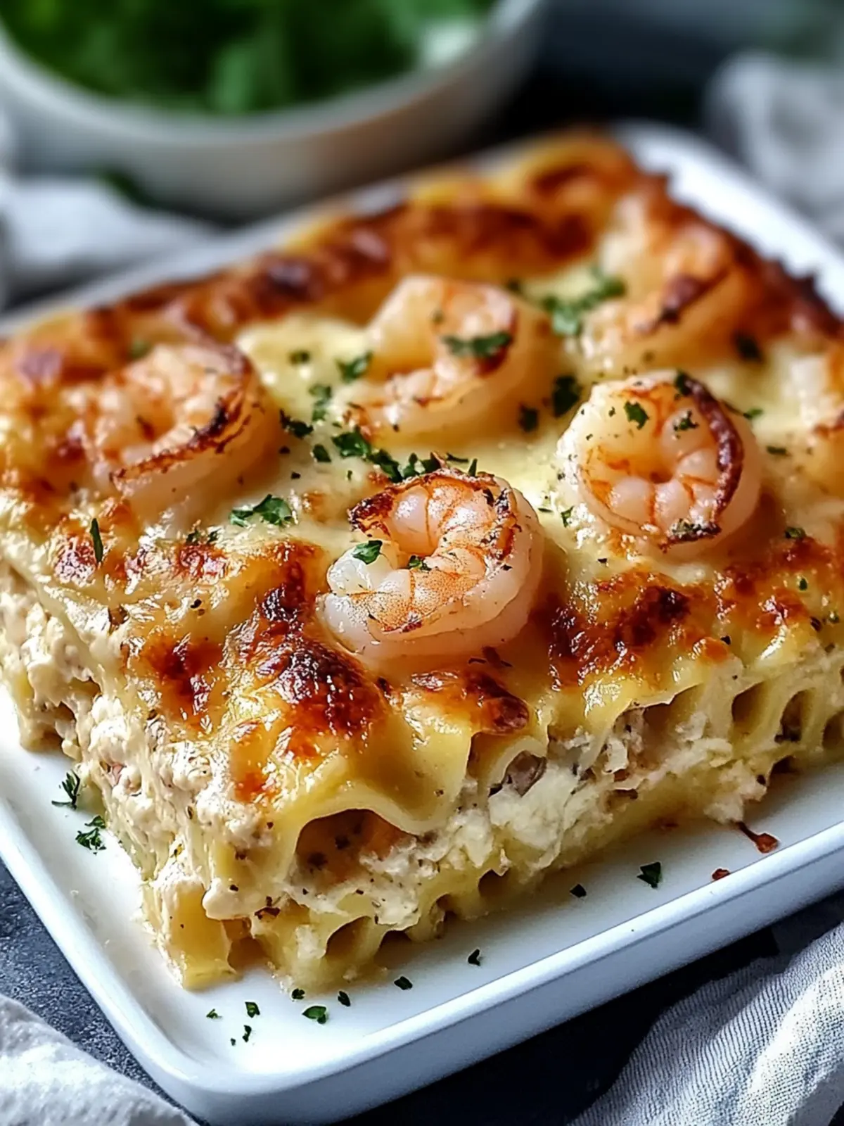 Garlic Butter Shrimp Scampi Lasagna: Luxury on Your Table 2 Garlic Butter Shrimp Scampi Lasagna