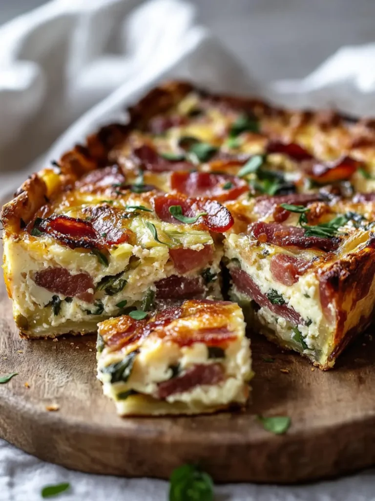 Delicious Beef Bacon Vegetable Slice Recipe
