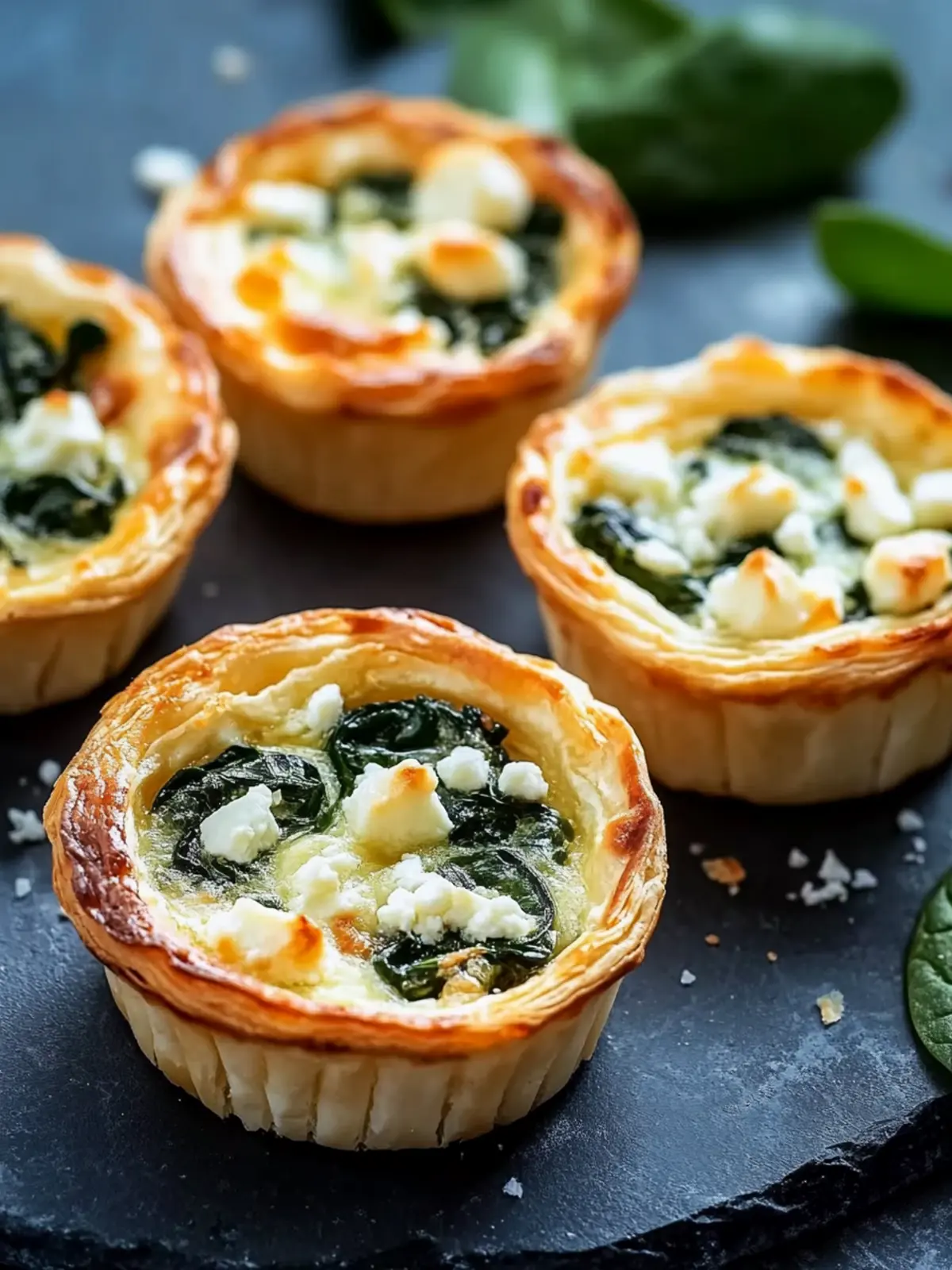 Mini-Quiches mit Spinat und Feta: Healthy Bites for Any Day 3 Mini-Quiches mit Spinat und Feta