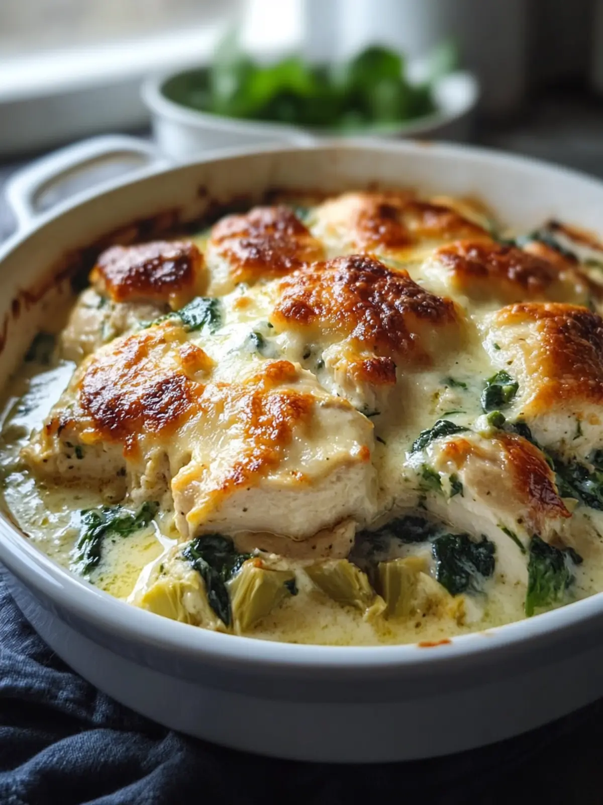 Spinach Artichoke Chicken Bake Recipe for Busy Weeknights 2 Spinach Artichoke Chicken Bake Recipe