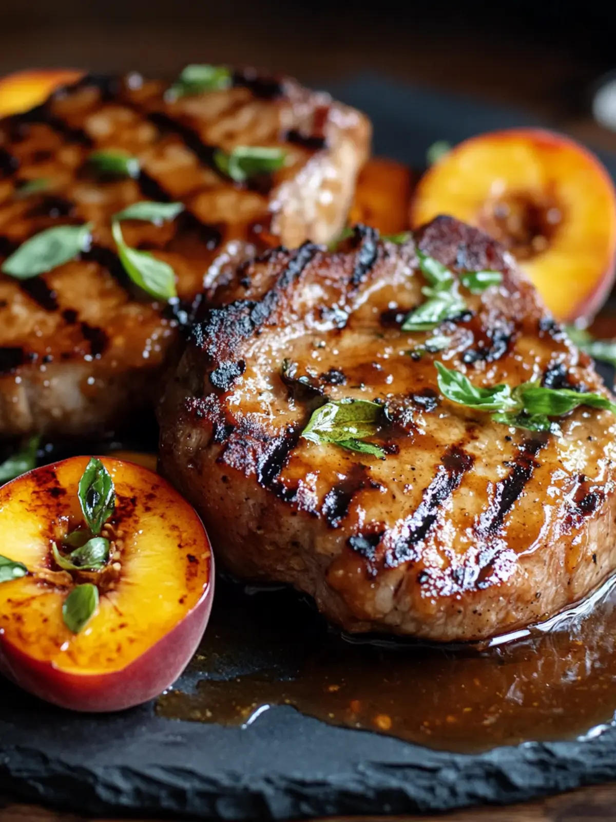Grilled Pork Chops with Peach BBQ Glaze for Effortless Evenings 3 Grilled Pork Chops with Peach BBQ Glaze