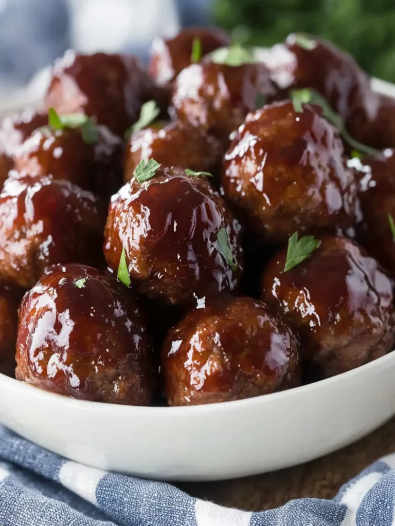 3-Ingredient Grape Jelly Meatballs