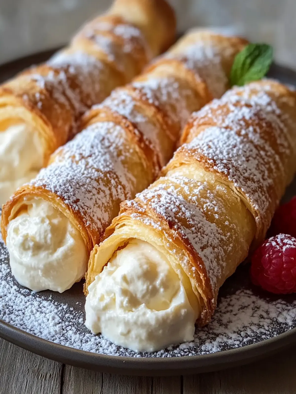 Italian Cream Stuffed Cannoncini: A Sweet Slice of Italy 2 Italian Cream Stuffed Cannoncini