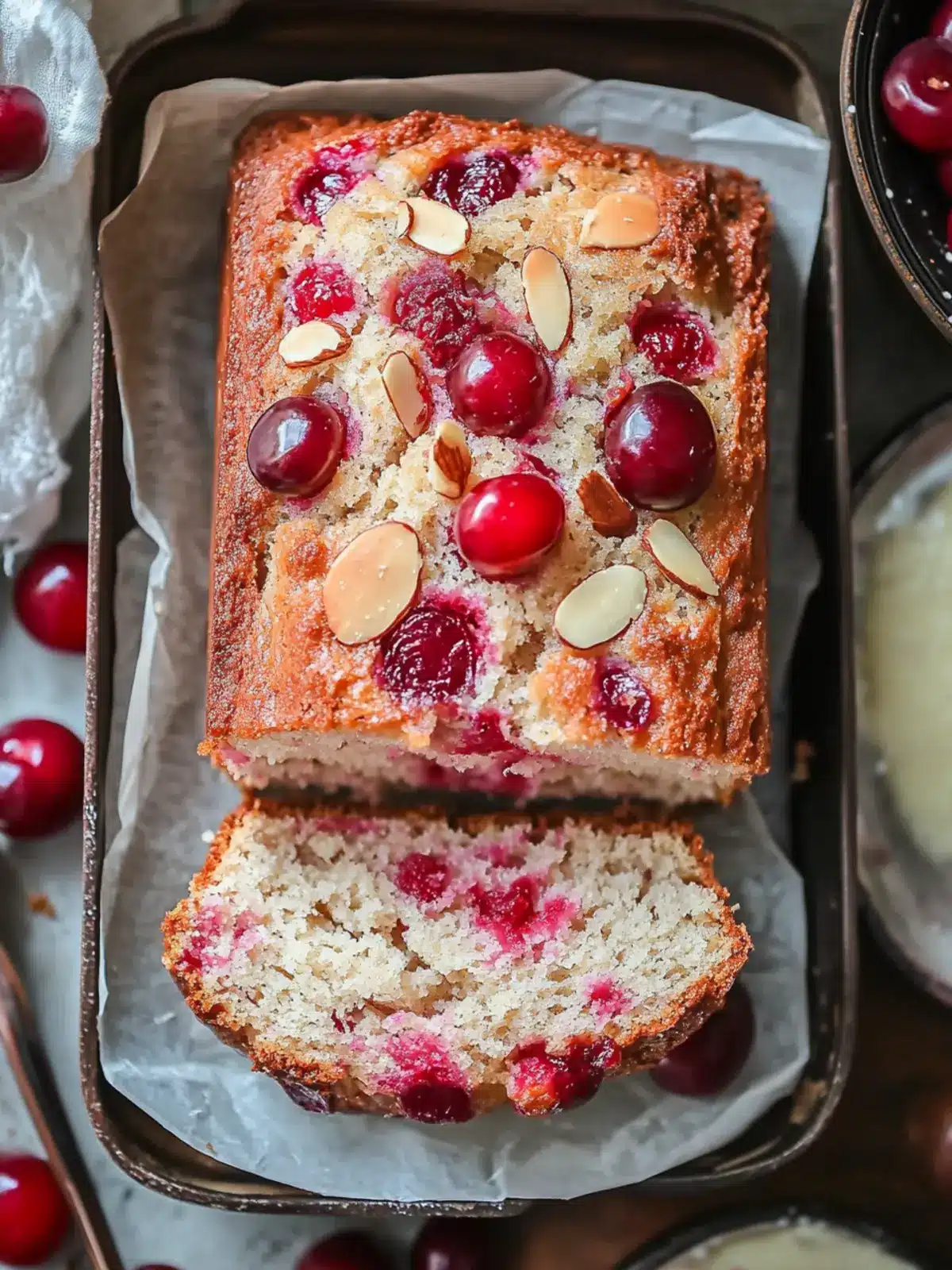 Cherry Almond Bread: Moist Delight Perfect for Breakfast Bliss 3 Cherry Almond Bread