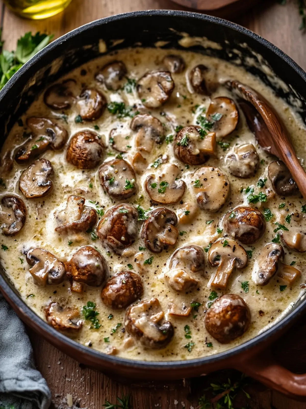 Creamy Garlic Butter Tuscan Mushrooms for Comforting Dinners 2 Creamy Garlic Butter Tuscan Mushrooms