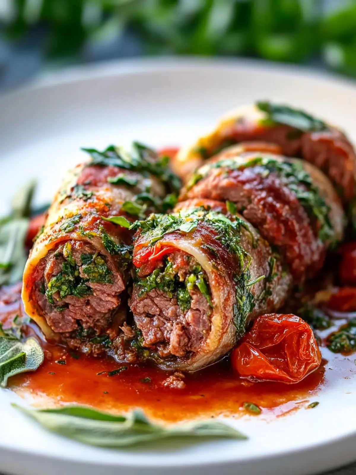 Herb-Infused Beef Braciole Delight: Roll into Flavor Bliss 3 Herb-Infused Beef Braciole Delight