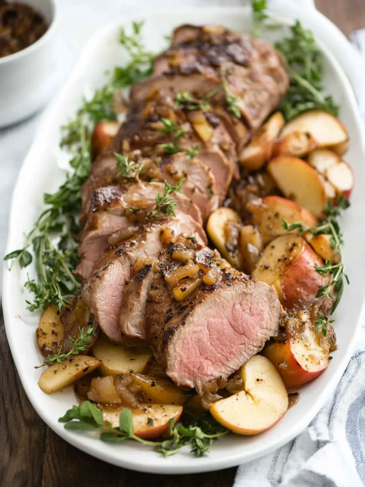 Sweet and Savory Pork Tenderloin with Apples Delight 3 Pork Tenderloin with Apples