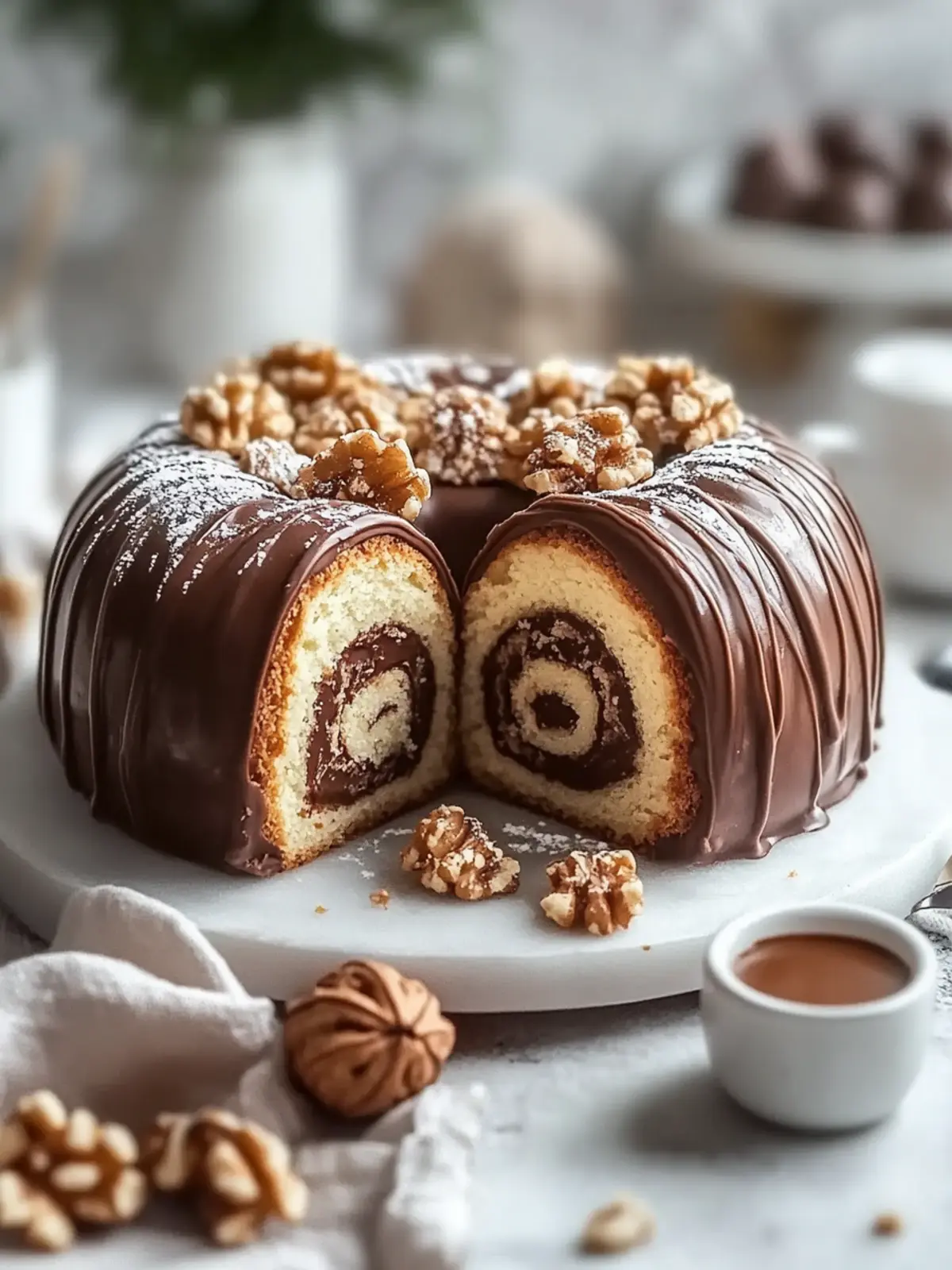 Indulge in Erdnussbutter-Tasse Schokoladen-Rollkuchen Bliss 4 Erdnussbutter-Tasse Schokoladen-Rollkuchen