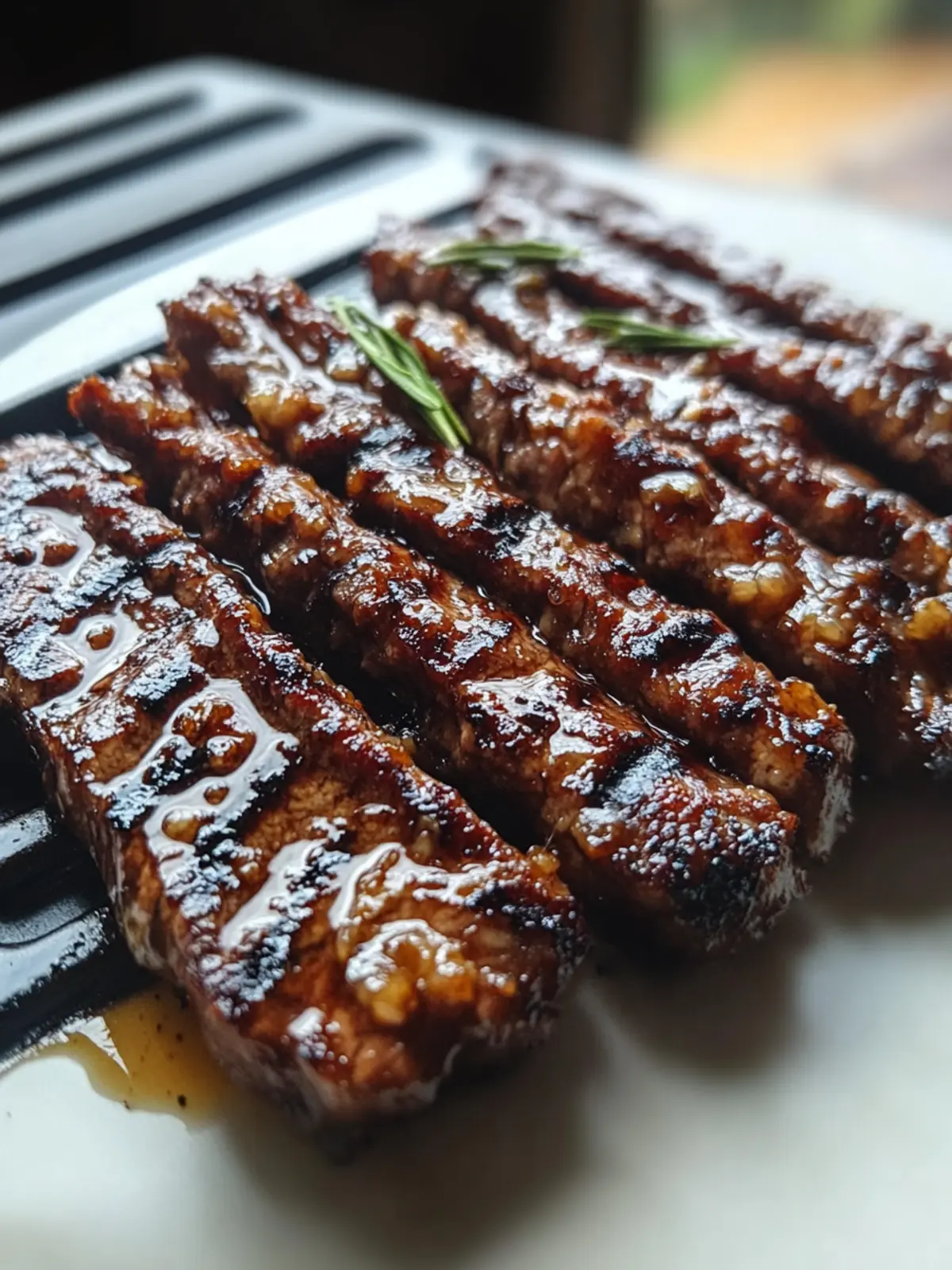 Sizzle Up Grill Pan Honey Glazed Steak Strips in 30 Minutes 3 Grill Pan Honey Glazed Steak Strips