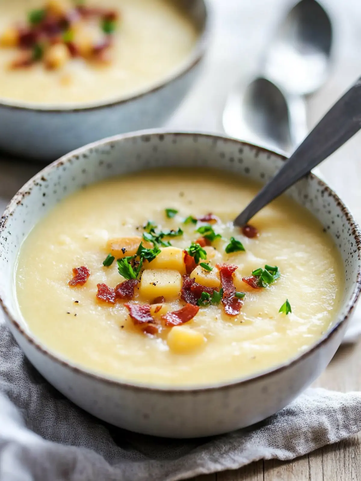 Einfache Kartoffel-Speck-Suppe for Cozy Nights In 2 Einfache Kartoffel-Speck-Suppe