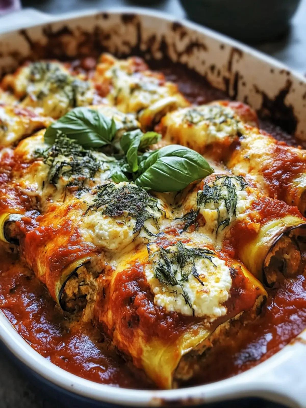 Baked Eggplant Rollatini with Ricotta & Marinara Magic Delight 3 Baked Eggplant Rollatini with Ricotta & Marinara Magic
