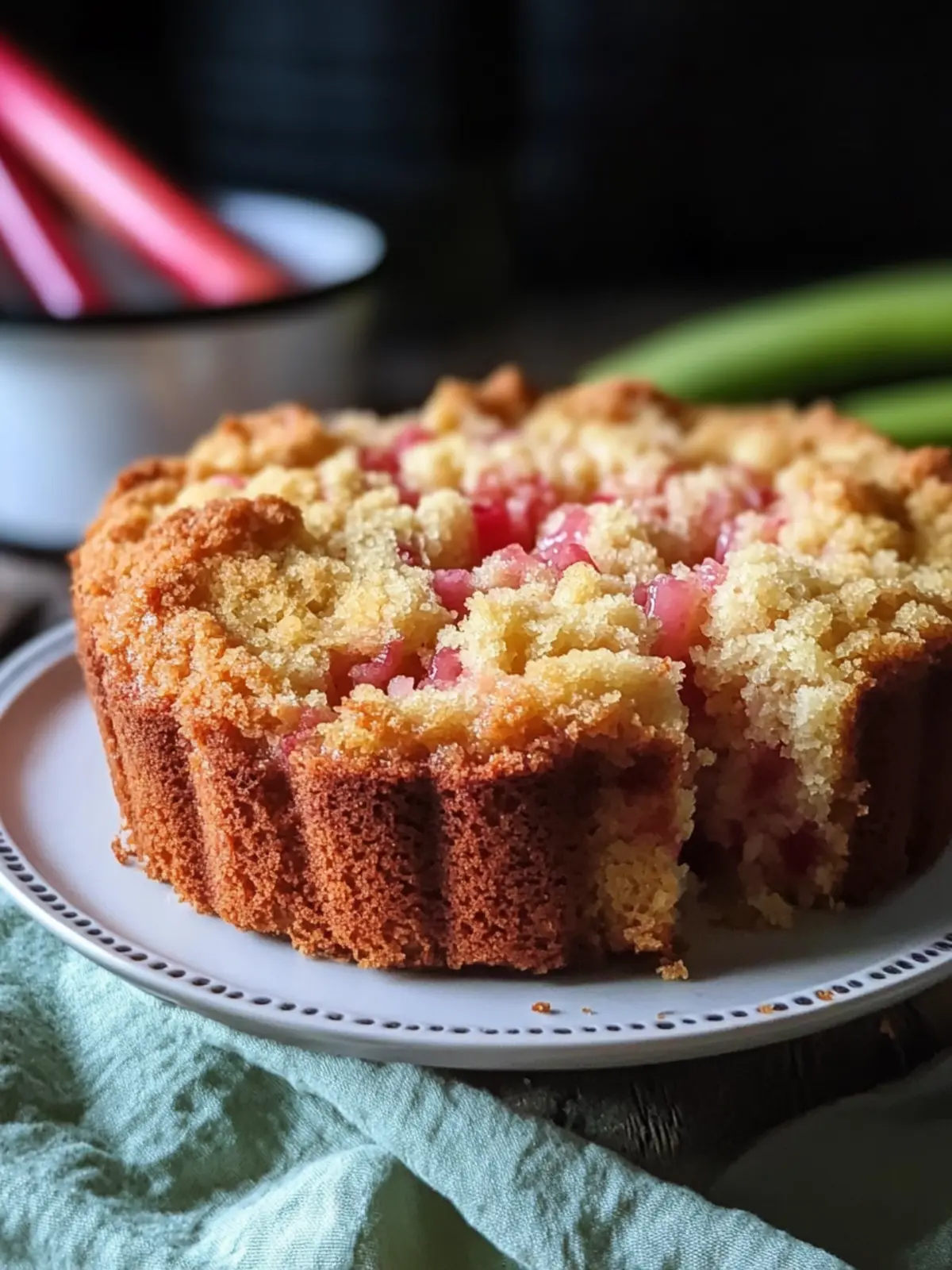 Sour Cream Rhubarb Coffee Cake for Cozy Mornings 2 Sour Cream Rhubarb Coffee Cake