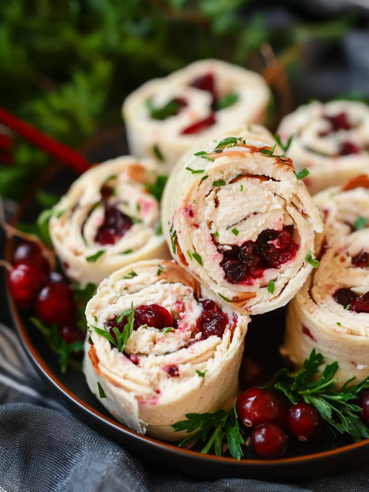 Delicious Turkey Cranberry Rollups: The Ultimate No-Bake Snack 3 Turkey Cranberry Rollups