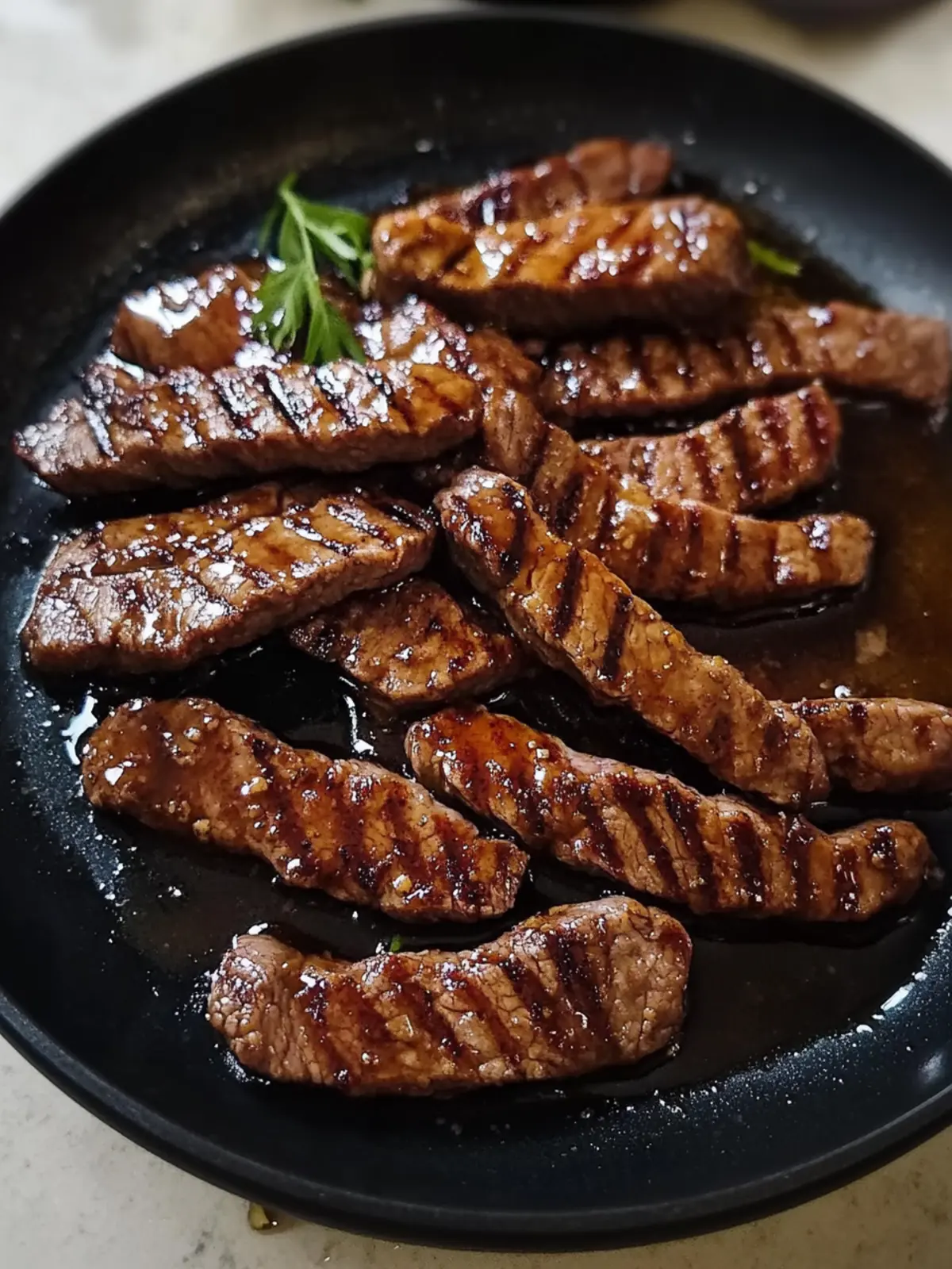 Grill Pan Honey Glazed Steak Strips for Easy Dinner Bliss 2 Grill Pan Honey Glazed Steak Strips