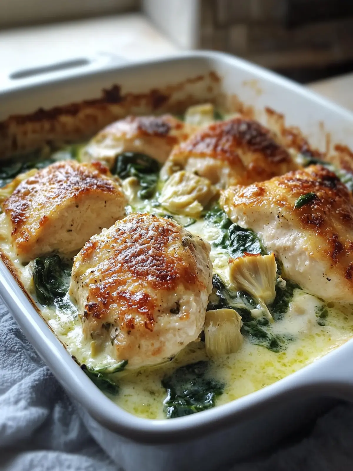 Spinach Artichoke Chicken Bake Recipe for Busy Weeknights 4 Spinach Artichoke Chicken Bake Recipe