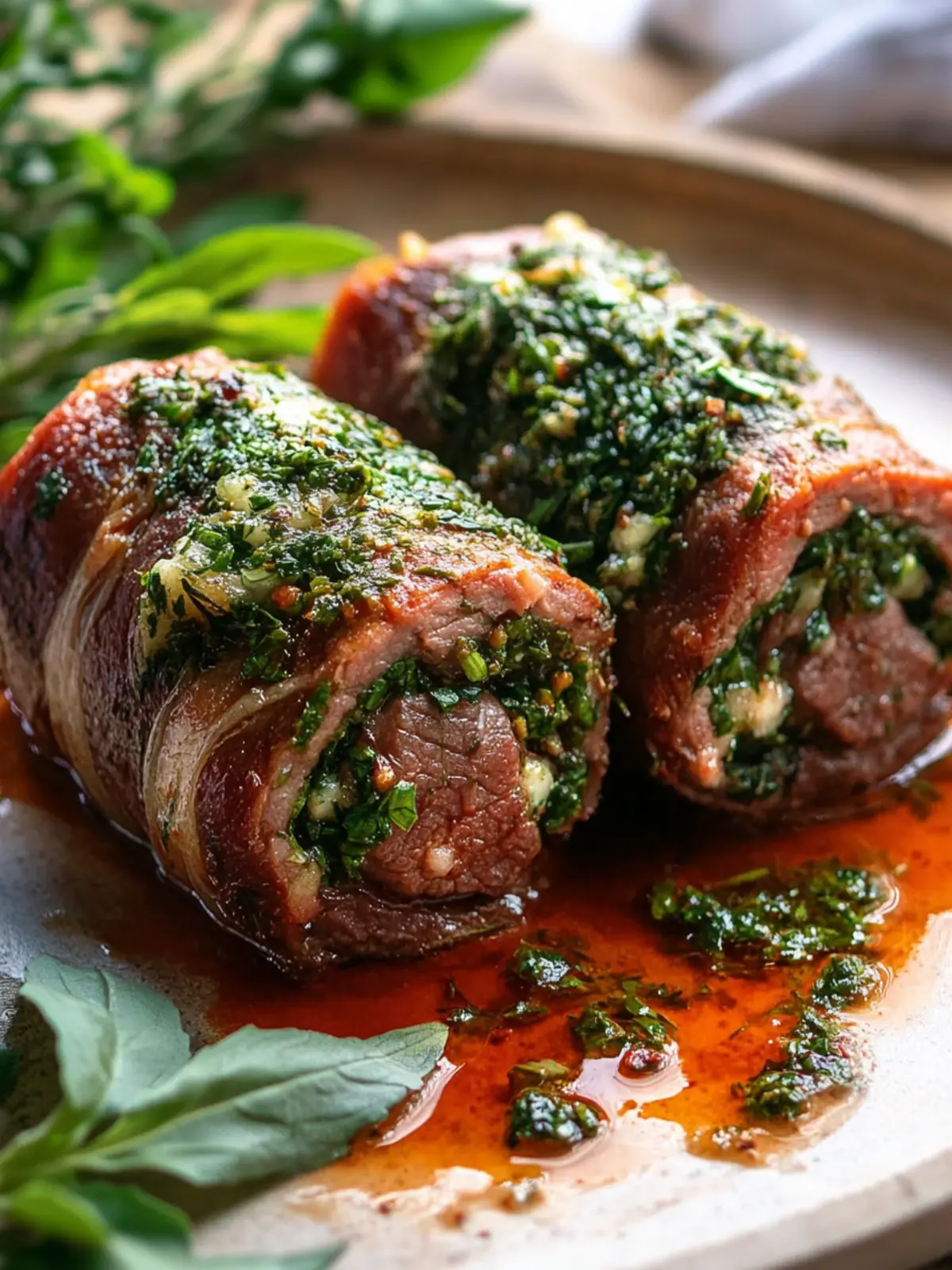 Herb-Infused Beef Braciole Delight: Roll into Flavor Bliss 4 Herb-Infused Beef Braciole Delight