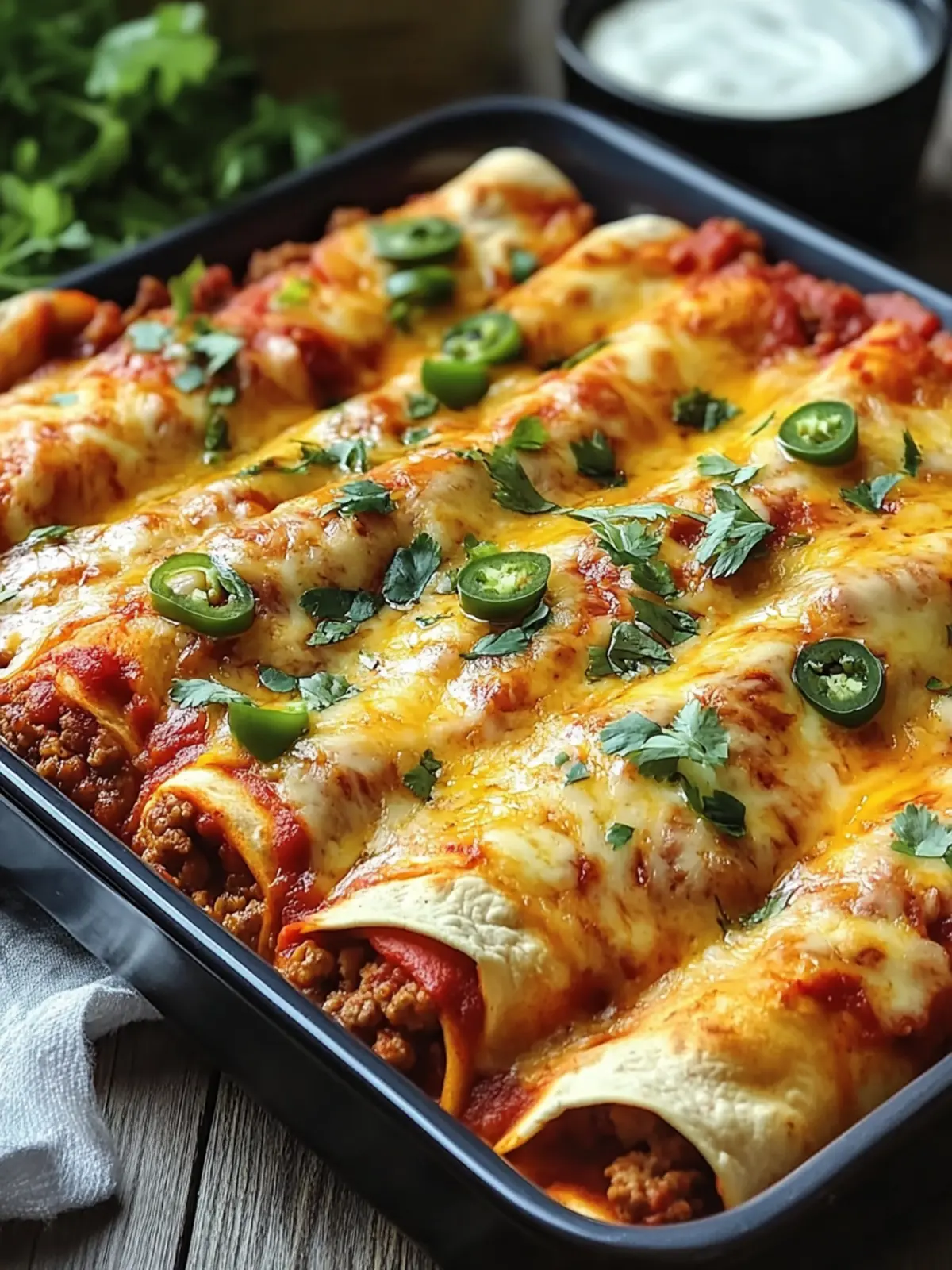 Savory Pizza Enchiladas with Ground Beef Delight 5 Pizza Enchiladas Ground Beef