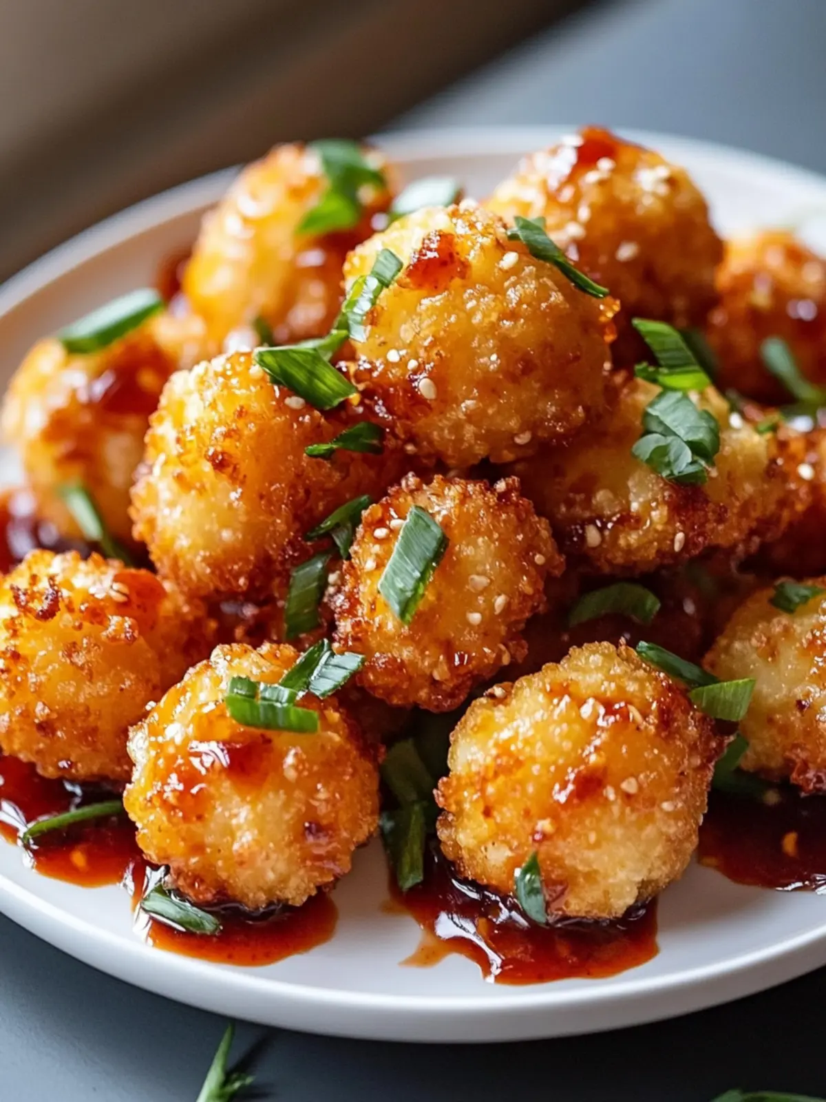 Crispy Chili Cauliflower Bites with Sticky Sauce Recipe You’ll Love 3 Crispy Chili Cauliflower Bites with Sticky Sauce Recipe