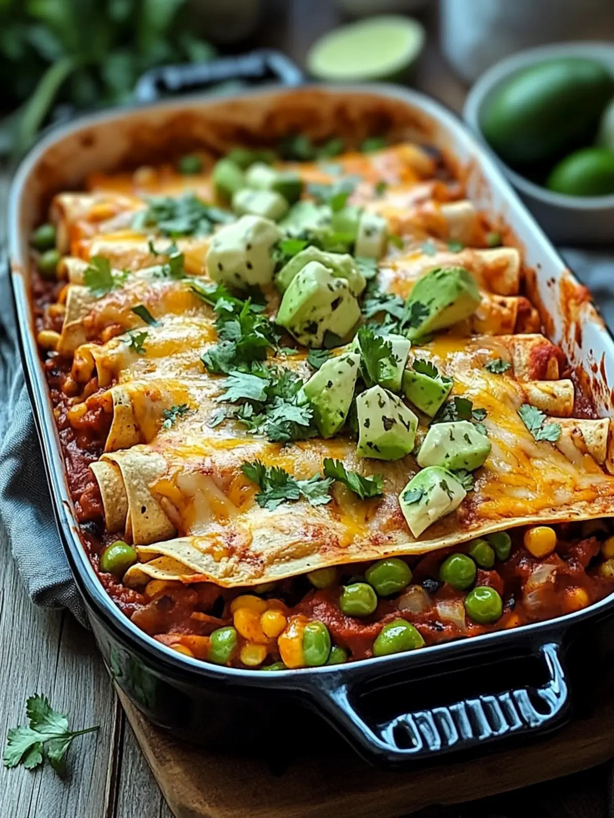 Easy Vegetarian Black Bean Enchiladas for Every Night of Joy 4 Vegetarische schwarze Bohnen Enchiladas für jeden Abend genießen