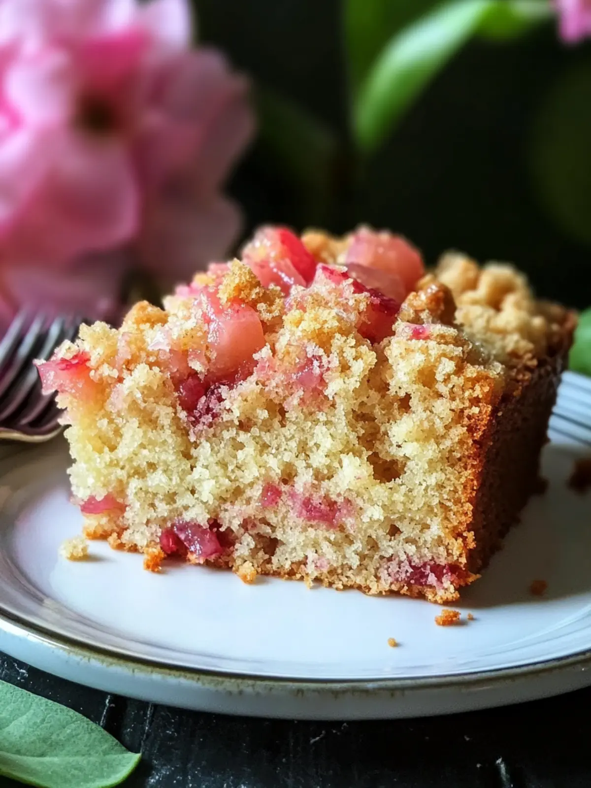 Sour Cream Rhubarb Coffee Cake for Cozy Mornings 3 Sour Cream Rhubarb Coffee Cake