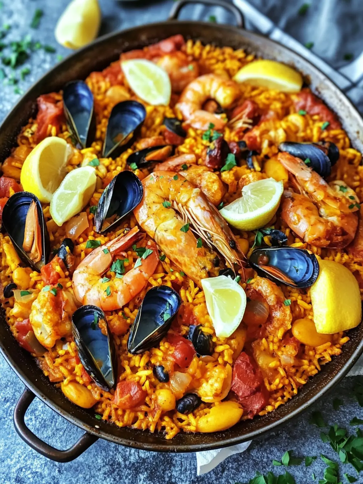Receta auténtica de paella de marisco española for Family Feasts 3 Receta auténtica de paella de marisco española
