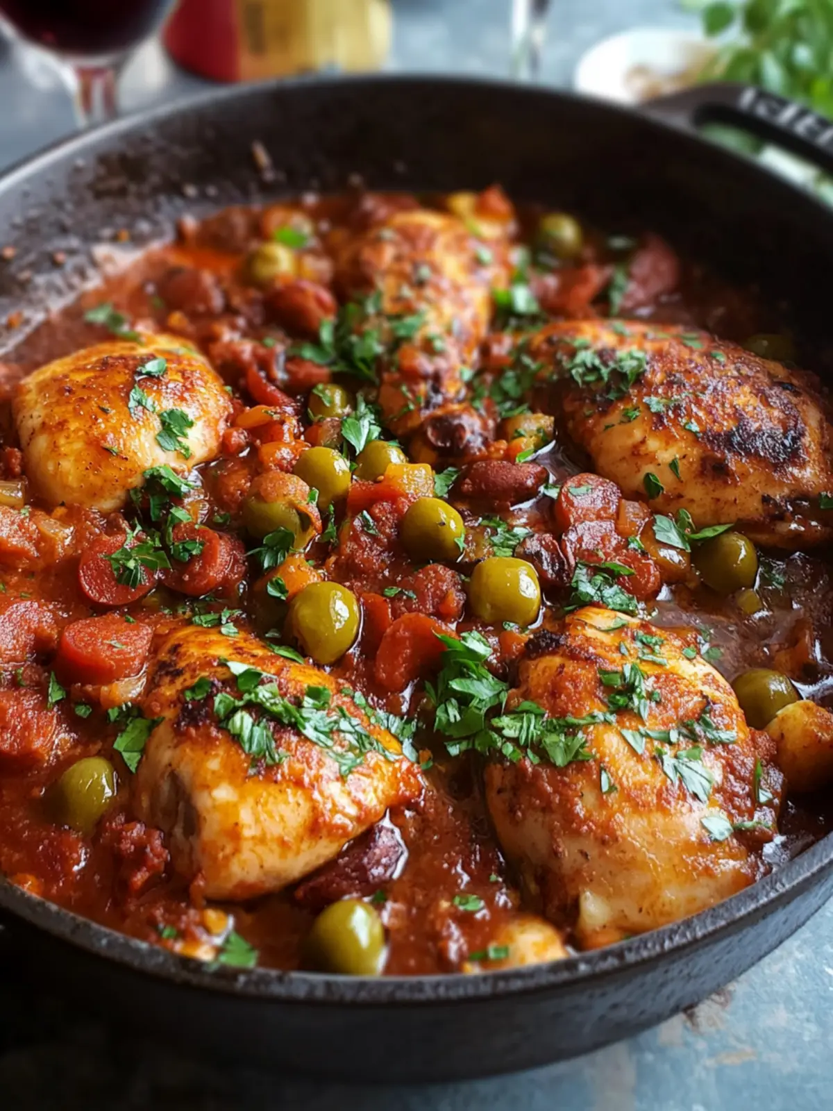 Easy Muslos de Pollo Españoles con Chorizo y Vino Delight 5 Muslos de pollo españoles fáciles con chorizo y vino