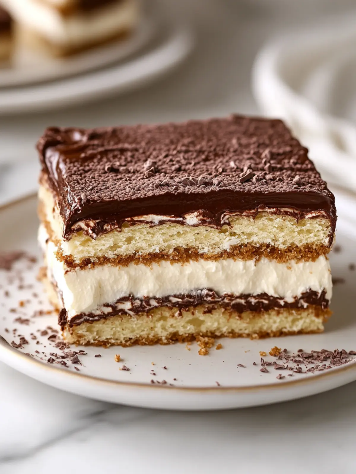 Easy No-Bake Chocolate Eclair Cake That's a Showstopper! 4 Easy No-Bake Chocolate Eclair Cake