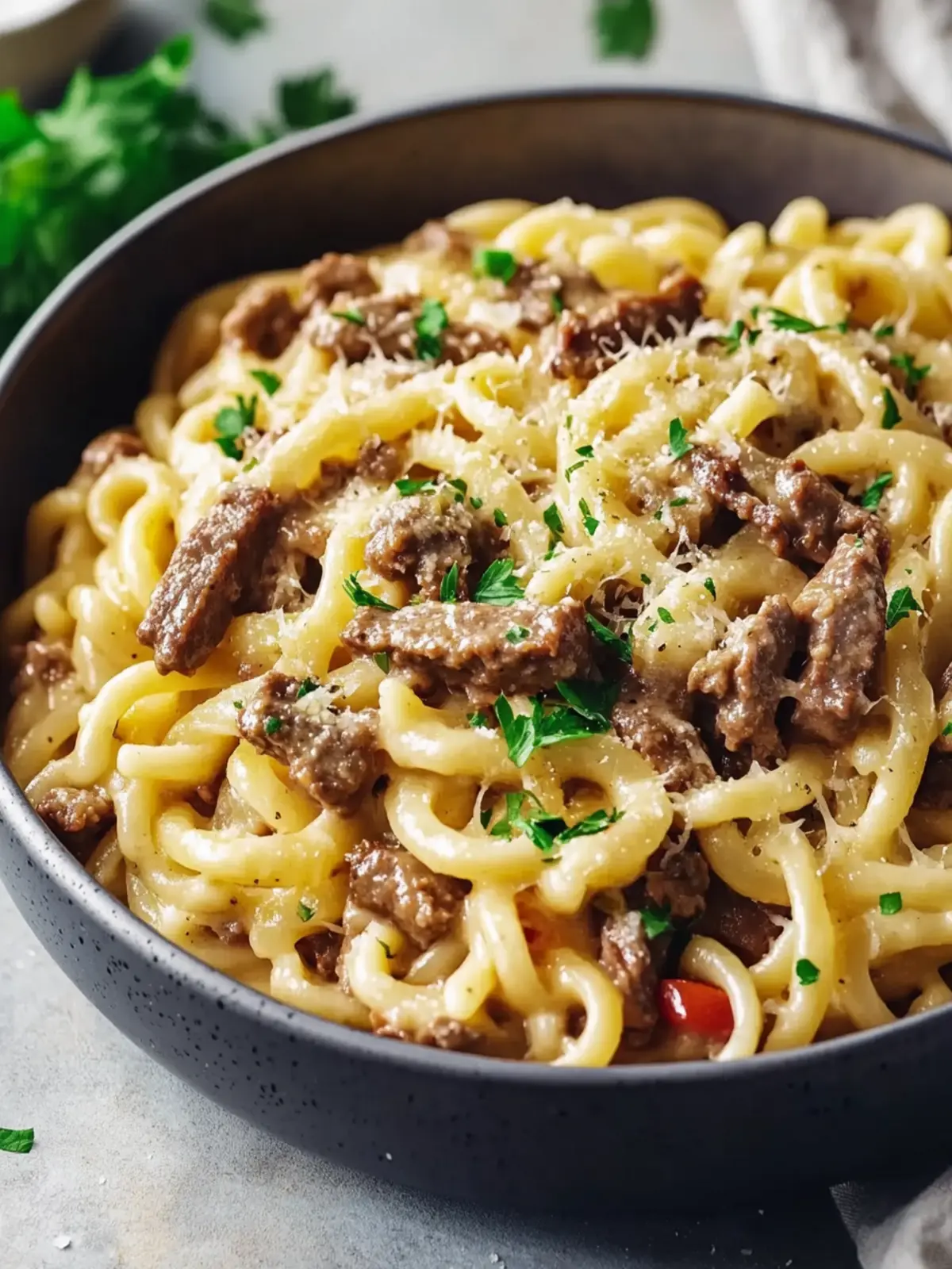 Savory Philly Cheesesteak Pasta That Everyone Will Love 2 Philly Cheesesteak Pasta