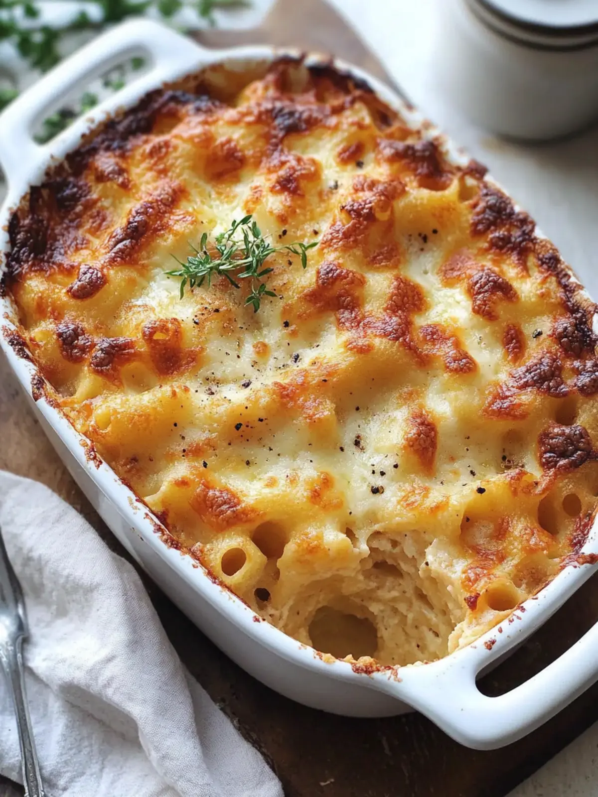Baked Macaroni Gratin: Comfort in Every Cheesy Bite 5 Macarrones al horno gratinados