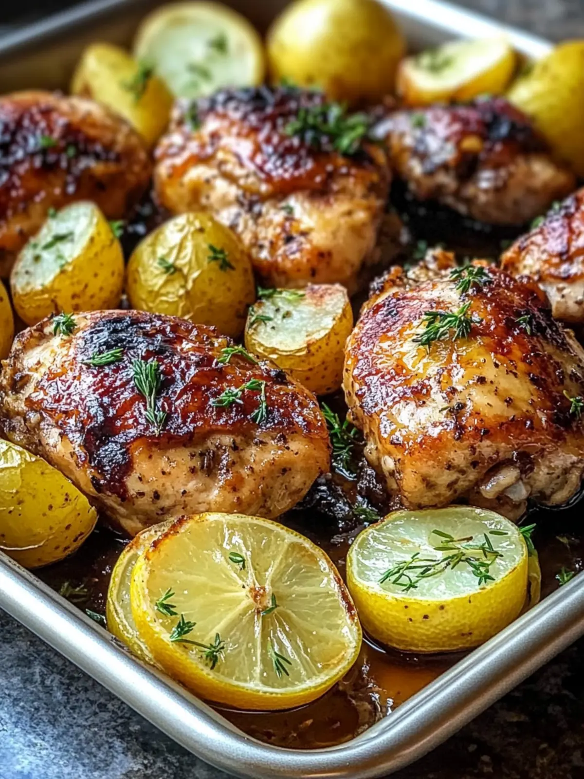 Sheet Pan Lemon Balsamic Chicken and Potatoes for Busy Nights 5 Sheet Pan Lemon Balsamic Chicken and Potatoes